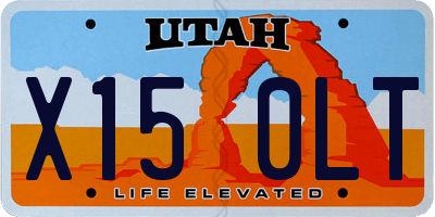 UT license plate X150LT