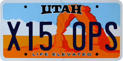 UT license plate X150PS