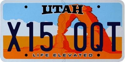 UT license plate X150QT