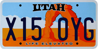 UT license plate X150YG
