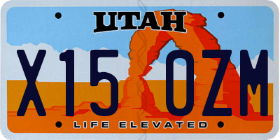 UT license plate X150ZM