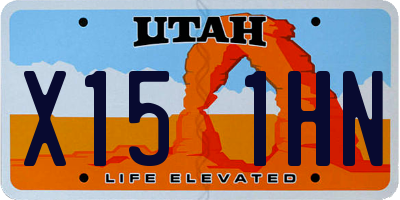 UT license plate X151HN