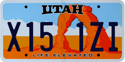 UT license plate X151ZI
