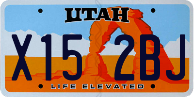 UT license plate X152BJ