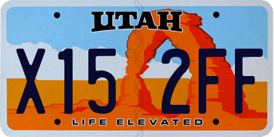 UT license plate X152FF