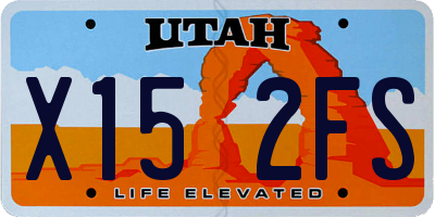 UT license plate X152FS