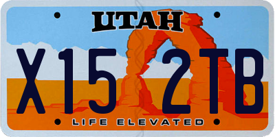 UT license plate X152TB