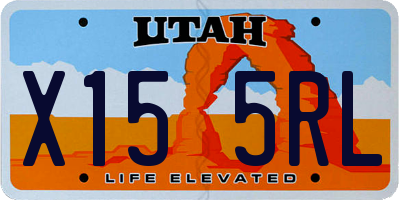 UT license plate X155RL