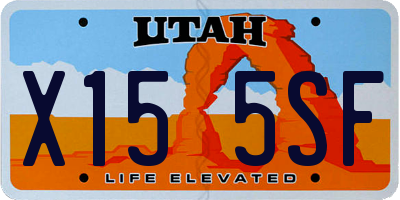 UT license plate X155SF