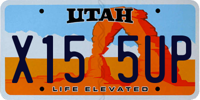 UT license plate X155UP