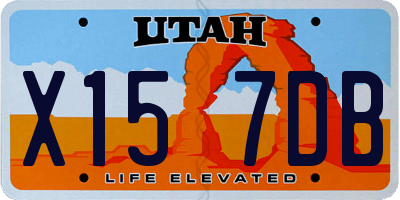 UT license plate X157DB