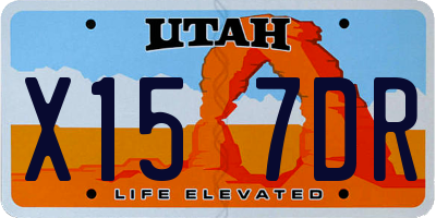 UT license plate X157DR