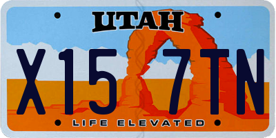 UT license plate X157TN