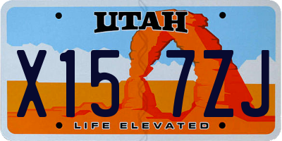 UT license plate X157ZJ