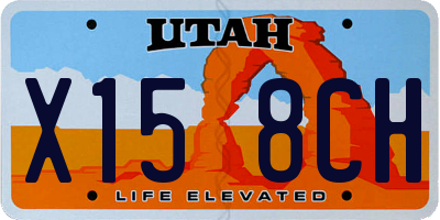 UT license plate X158CH