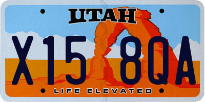UT license plate X158QA
