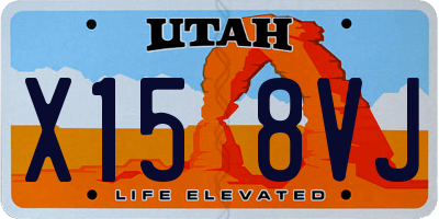 UT license plate X158VJ