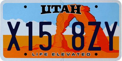 UT license plate X158ZY