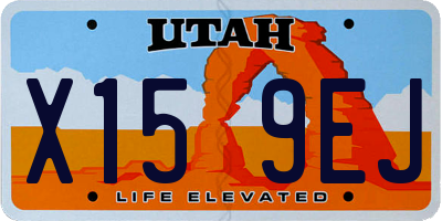 UT license plate X159EJ