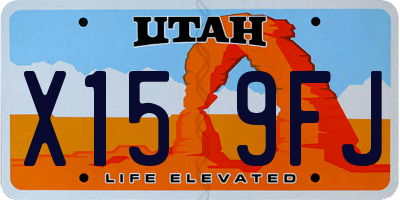 UT license plate X159FJ