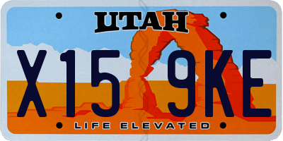 UT license plate X159KE