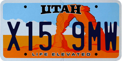 UT license plate X159MW
