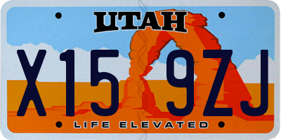 UT license plate X159ZJ