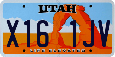 UT license plate X161JV