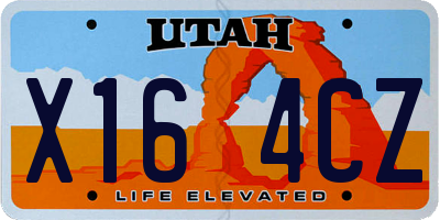 UT license plate X164CZ