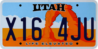 UT license plate X164JU