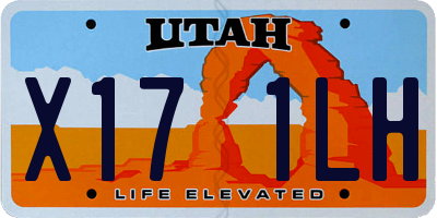 UT license plate X171LH