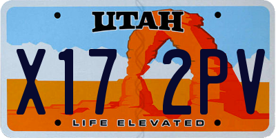 UT license plate X172PV