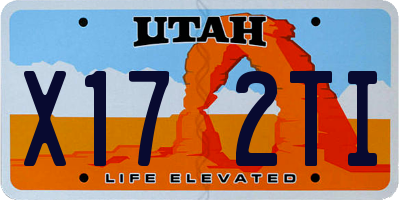 UT license plate X172TI