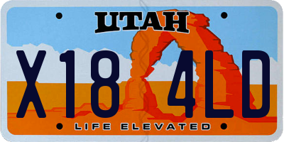 UT license plate X184LD