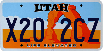 UT license plate X202CZ