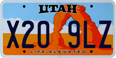 UT license plate X209LZ