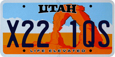 UT license plate X221QS