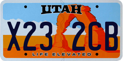 UT license plate X232CB