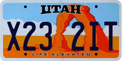UT license plate X232IT