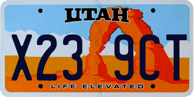 UT license plate X239CT