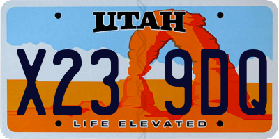 UT license plate X239DQ