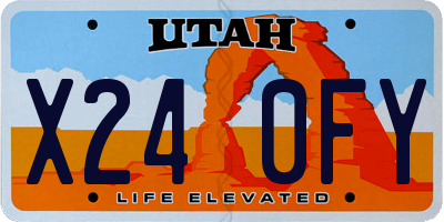 UT license plate X240FY