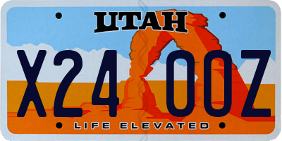 UT license plate X240OZ