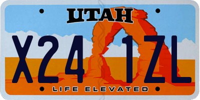 UT license plate X241ZL