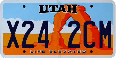 UT license plate X242CM