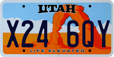 UT license plate X246QY