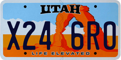 UT license plate X246RO