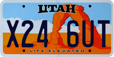 UT license plate X246UT