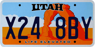 UT license plate X248BY