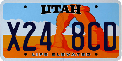 UT license plate X248CD